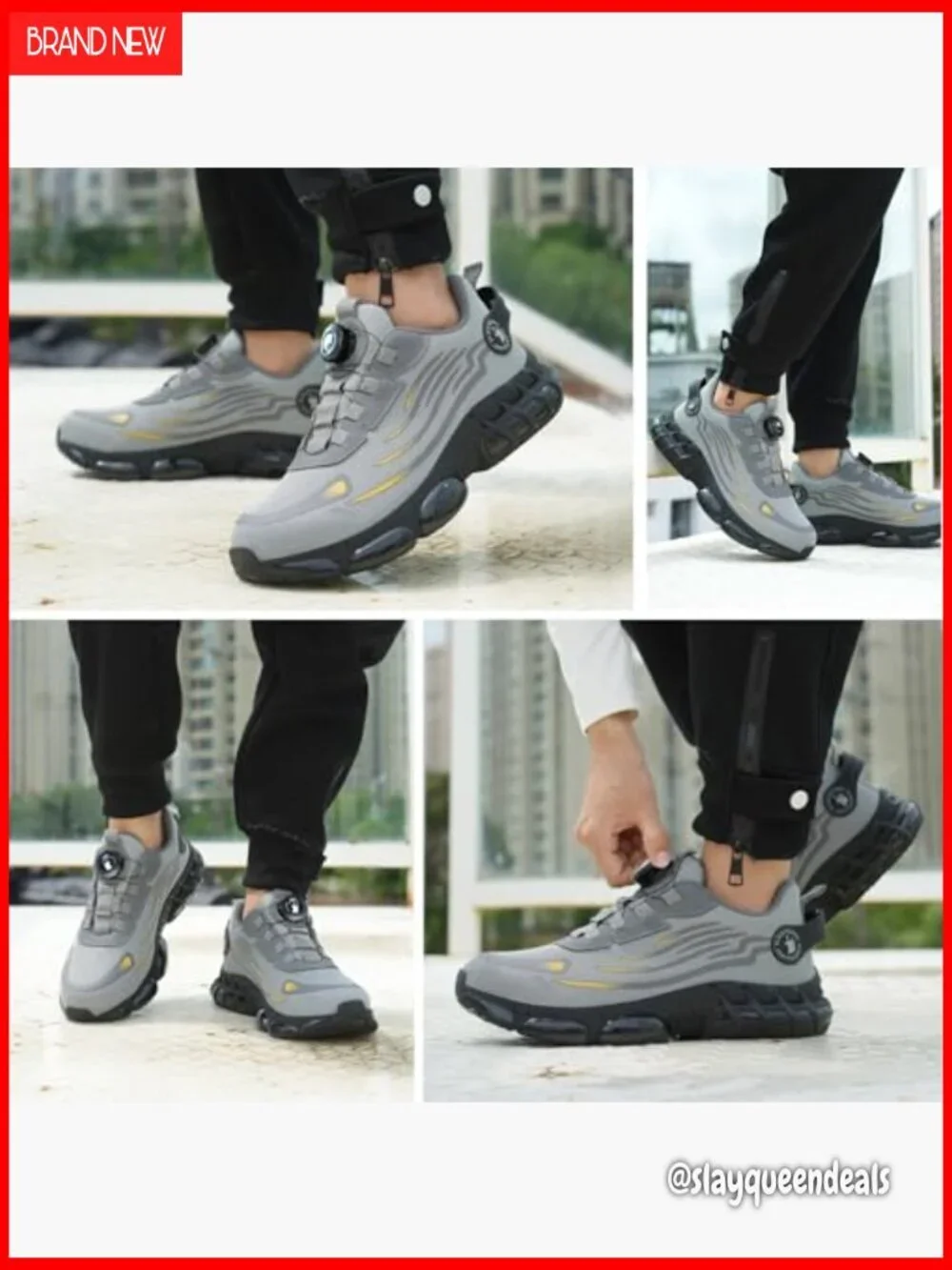 Steel Toe Safety Work Shoes Air Cushion Lightweight Industrial Sneakers